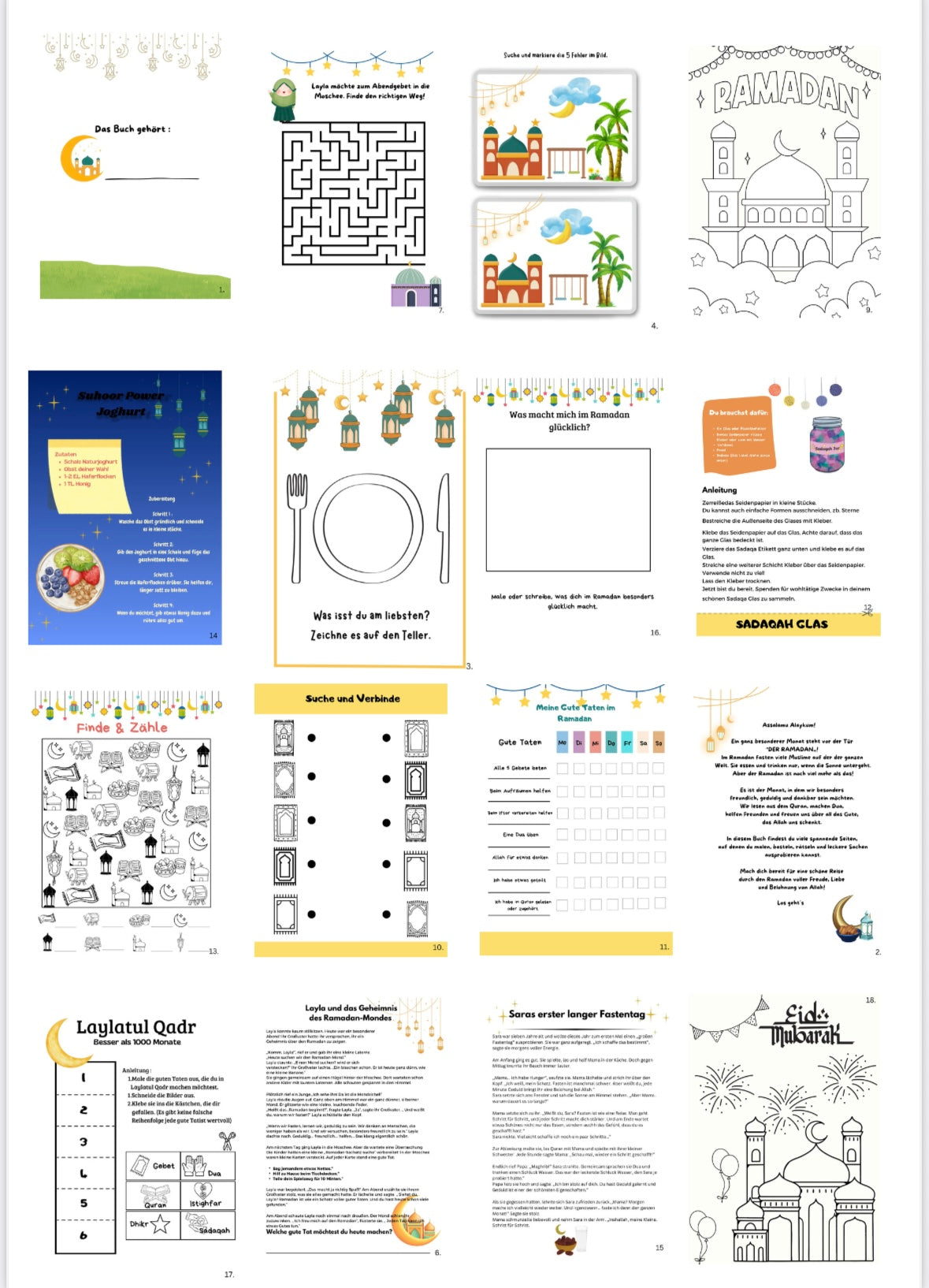 Ramadan Aktivitätenbuch (PDF)